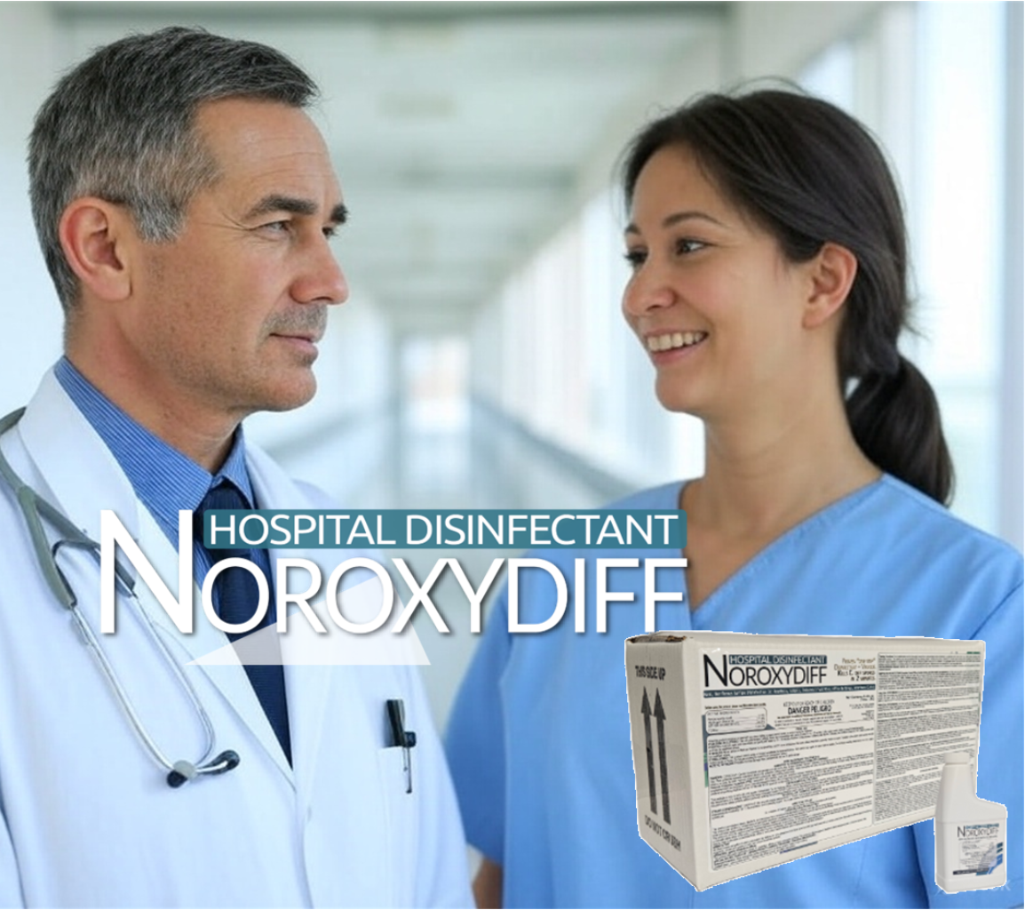 Noroxydiff Concentrated Healthcare Disinfectant - 4 x 4oz Bottles (yields 16 Qts)