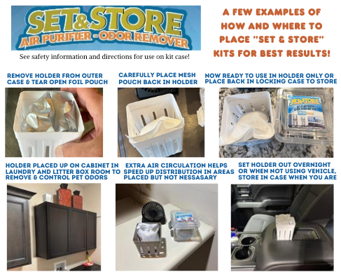 Set & Store Deodorizers & Air Purifiers - 200-gram Kit