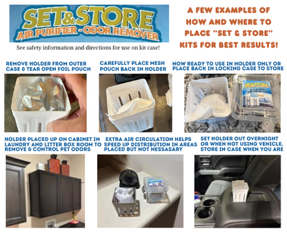 Set & Store Deodorizers & Air Purifiers - 200-gram Kit